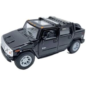 KiNSMART H2 Hummer SUT Black Truck 5 pulgadas escala 1:36 juguete modelo de metal fundido KiNSMART H2 Hummer SUT Black Truck 5 pulgadas escala 1:36 juguete modelo de metal fundido