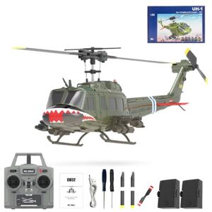 rcxperts RC ERA C032 Helicóptero RC, escala 1/48 2.4G 6CH UH-1 Huey Flybarless RC Helicóptero, estabilización de giroscopio de 6 ejes, con retención de altitud y vuelo invertido en 3D para entusiastas rcxperts RC ERA C032 Helicóptero RC, escala 1/48 2.4G 6CH UH-1 Huey Flybarless RC Helicóptero, estabilización de giroscopio de 6 ejes, con retención de altitud y vuelo invertido en 3D para entusiastas