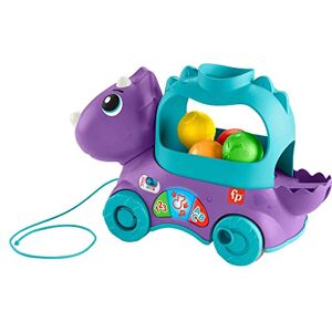 Fisher-Price Juguete para Bebés Dino Pelotitas Divertidas con Canciones, Sonidos y Frases Que enseñan el Alfabeto, a Contar, los Colores y Las Formas para bebés de 1 año en adelante Fisher-Price Juguete para Bebés Dino Pelotitas Divertidas con Canciones, Sonidos y Frases Que enseñan el Alfabeto, a Contar, los Colores y Las Formas para bebés de 1 año en adelante