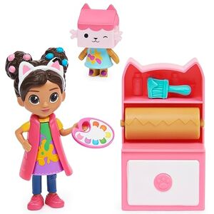 DREAMWORKS GABBY'S DOLLHOUSE Gabby's Dollhouse, Juego de Estudio de Arte con 2 Cifras de Juguete, 2 Accesorios, Entrega y Pieza de Muebles, Juguetes para niños a Partir de 3 años DREAMWORKS GABBY'S DOLLHOUSE Gabby's Dollhouse, Juego de Estudio de Arte con 2 Cifras de Juguete, 2 Accesorios, Entrega y Pieza de Muebles, Juguetes para niños a Partir de 3 años