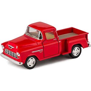 KiNSMART Red 1955 Chevy Stepside Pick-Up Die Cast Collectible Toy Truck by KiNSMART Red 1955 Chevy Stepside Pick-Up Die Cast Collectible Toy Truck by