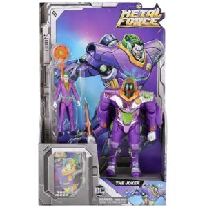 DC Comics , Figura de acción Metal Force Batman de 15 cm con minifigura de 10 cm con Pistola y Armadura incorporada, Juguete de superhéroe para niños y niñas a Partir de 4 años DC Comics , Figura de acción Metal Force Batman de 15 cm con minifigura de 10 cm con Pistola y Armadura incorporada, Juguete de superhéroe para niños y niñas a Partir de 4 años