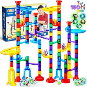 JOYIN Juego Marble Run Premium de 150 piezas, juguetes con bloques de construcción, juguete de aprendizaje STEM JOYIN Juego Marble Run Premium de 150 piezas, juguetes con bloques de construcción, juguete de aprendizaje STEM