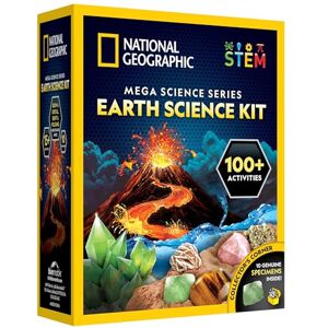 Blue Marble National Geographic Kit de ciencias de la Tierra: más de 15 experimentos científicos y actividades troncales para niños, cultivo de cristales, volcanes en erupción, 2 kits de excavación Blue Marble National Geographic Kit de ciencias de la Tierra: más de 15 experimentos científicos y actividades troncales para niños, cultivo de cristales, volcanes en erupción, 2 kits de excavación