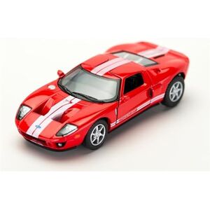 KiNSMART Coche deportivo Ford GT 2006 de 5 pulgadas a escala 1:36 de metal fundido con acción de retroceso (rojo) KiNSMART Coche deportivo Ford GT 2006 de 5 pulgadas a escala 1:36 de metal fundido con acción de retroceso (rojo)