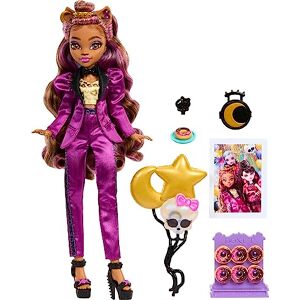 Monster Cable Muñeca Baile Monstruoso Clawdeen con Accesorios temáticos de Fiesta para niñas de 4 años en adelante Monster Cable Muñeca Baile Monstruoso Clawdeen con Accesorios temáticos de Fiesta para niñas de 4 años en adelante