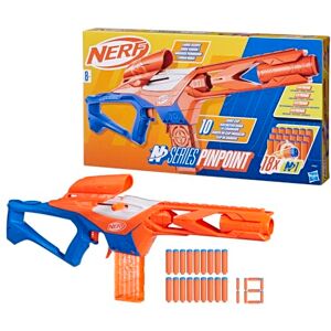 NERF N Series Pinpoint, Blaster de precisión de Largo Alcance, Juegos al Aire Libre, Incluye 18 Dardos de Espuma N1, Juguete para niños y niñas, a Partir de 8 años NERF N Series Pinpoint, Blaster de precisión de Largo Alcance, Juegos al Aire Libre, Incluye 18 Dardos de Espuma N1, Juguete para niños y niñas, a Partir de 8 años
