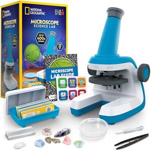 Blue Marble NATIONAL GEOGRAPHIC Microscope for Kids Science Kit with an Easy-to-Use Kids Microscope, Up to 400x Zoom, Blank and Prepared Slides, Rock & Mineral Specimens, Stem Project Toy (Amazon Exclusive) Blue Marble NATIONAL GEOGRAPHIC Microscope for Kids Science Kit with an Easy-to-Use Kids Microscope, Up to 400x Zoom, Blank and Prepared Slides, Rock & Mineral Specimens, Stem Project Toy (Amazon Exclusive)