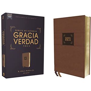 Mohler Nbla Nbla Biblia de Estudio Gracia y Verdad, Leathersoft, Café, Interior a dos Colores Mohler Nbla Nbla Biblia de Estudio Gracia y Verdad, Leathersoft, Café, Interior a dos Colores