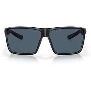 Costa Del Mar anteojos de sol rectangulares de pesca y deportes acuáticos para hombre, Negro mate/gris polarizado 580p, L Costa Del Mar anteojos de sol rectangulares de pesca y deportes acuáticos para hombre, Negro mate/gris polarizado 580p, L