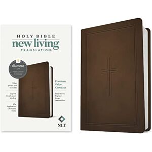 New Living Translation NLT Premium Value Compact Bible, Filament Enabled (Leatherlike, Dark Brown Framed Cross) New Living Translation NLT Premium Value Compact Bible, Filament Enabled (Leatherlike, Dark Brown Framed Cross)