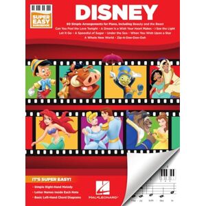 Super Easy Songbook Disney Piano Music Book with Accessible Arrangements Easy-To-Play Piano Sheet Music Book Super Easy Songbook Disney Piano Music Book with Accessible Arrangements Easy-To-Play Piano Sheet Music Book