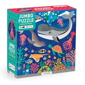 Mudpuppy Depths of The Sea Rompecabezas de 25 Piezas con Ballenas, Delfines y más, Flor Mudpuppy Depths of The Sea Rompecabezas de 25 Piezas con Ballenas, Delfines y más, Flor