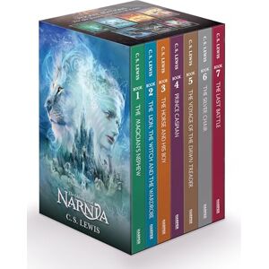 Lewis, C. S. The Chronicles of Narnia 7-Book Box Set: The Magician's Nephew , The Lion, the Witch and the Wardrobe, The Horse and His Boy, Prince Caspian, The ... Treader, The Silver Chair, The Last Battle Lewis, C. S. The Chronicles of Narnia 7-Book Box Set: The Magician's Nephew , The Lion, the Witch and the Wardrobe, The Horse and His Boy, Prince Caspian, The ... Treader, The Silver Chair, The Last Battle