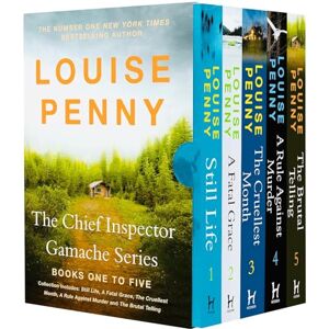 Louise Penny The Chief Inspector Gamache Series Books 1 5 Collection Box Set by (Still Life, Fatal Grace, Cruellest Month, Rule Against Murder & Brutal Telling) Louise Penny The Chief Inspector Gamache Series Books 1 5 Collection Box Set by (Still Life, Fatal Grace, Cruellest Month, Rule Against Murder & Brutal Telling)