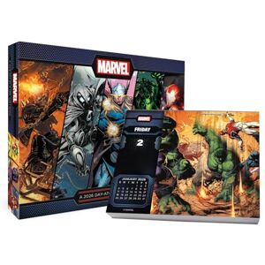 Trends International 2026 History of Marvel Day-at-a-Time Box Calendar Trends International 2026 History of Marvel Day-at-a-Time Box Calendar