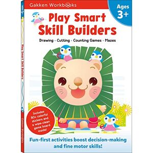 Gakken early childhood experts Play Smart Skill Builders Age 3+: Preschool Activity Workbook with Stickers for Toddlers Ages 3, 4, 5: Build Focus and Pen-control Skills: Tracing, Mazes, Matching Games, and More (Full Color Pages) Gakken early childhood experts Play Smart Skill Builders Age 3+: Preschool Activity Workbook with Stickers for Toddlers Ages 3, 4, 5: Build Focus and Pen-control Skills: Tracing, Mazes, Matching Games, and More (Full Color Pages)