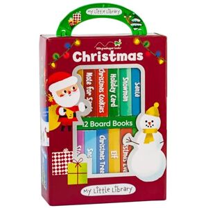Little Grasshopper Books My Little Library: Christmas 12 Mini Board Books for Babies & Toddlers First Christmas Stories with Santa, Reindeer, Snowmen and More Holiday Gift Set in Keepsake Box Little Grasshopper Books My Little Library: Christmas 12 Mini Board Books for Babies & Toddlers First Christmas Stories with Santa, Reindeer, Snowmen and More Holiday Gift Set in Keepsake Box