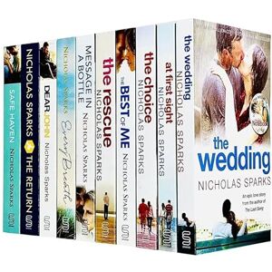 Nicholas Sparks 10 Books Collection Set (The Wedding, At First Sight, The Choice, The Best Of Me, The Rescue, Message In A Bottle, Every Breath, Dear John, The Return, Safe Haven) Nicholas Sparks 10 Books Collection Set (The Wedding, At First Sight, The Choice, The Best Of Me, The Rescue, Message In A Bottle, Every Breath, Dear John, The Return, Safe Haven)