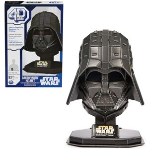 4D Build 4D Puzzles, Kit de maqueta de cartulina de Darth Vader en 3D de Star Wars, 83 Piezas, Kits de maquetas de Papel para Adultos y niños a Partir de 12 años 4D Build 4D Puzzles, Kit de maqueta de cartulina de Darth Vader en 3D de Star Wars, 83 Piezas, Kits de maquetas de Papel para Adultos y niños a Partir de 12 años