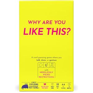 Exploding Kittens Why Are You Like This 2+ Jugadores, Edades 14+ 15 Minutos para Jugar, Hablar, Dibujar y Hacer Gestos para adivinar, Fiestas, Familia, Citas nocturnas Exploding Kittens Why Are You Like This 2+ Jugadores, Edades 14+ 15 Minutos para Jugar, Hablar, Dibujar y Hacer Gestos para adivinar, Fiestas, Familia, Citas nocturnas