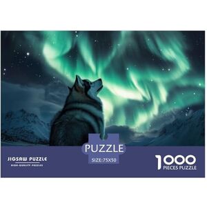 cloudssstore Husky siberiano para adultos, rompecabezas de 1000 piezas, juego educativo, juguete intelectual, decoración del hogar, juguete para aliviar el estrés, juguete educativo, 1000 piezas (75 x 50 cm) cloudssstore Husky siberiano para adultos, rompecabezas de 1000 piezas, juego educativo, juguete intelectual, decoración del hogar, juguete para aliviar el estrés, juguete educativo, 1000 piezas (75 x 50 cm)