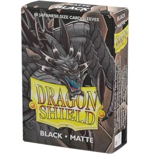 Dragon Mangas Mate para Tarjetas de tamaño japonés 60 CT Mangas TCG Suaves y Resistentes de Alta Calidad Compatible con Yu-Gi-Oh, Naruto, Cardfight y Vanguard Negro Dragon Mangas Mate para Tarjetas de tamaño japonés 60 CT Mangas TCG Suaves y Resistentes de Alta Calidad Compatible con Yu-Gi-Oh, Naruto, Cardfight y Vanguard Negro