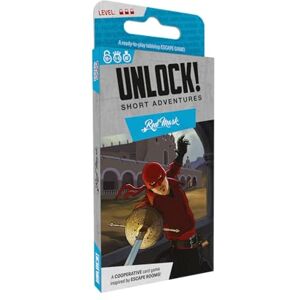Asmodee Space Cowboys Unlock Short Adventures 7: Red Mask Juego de Cartas inmersivo para niños y Adultos, de 10 años en adelante, 1 a 6 Jugadores, 45 Minutos en Tiempo de Juego, Hecho Asmodee Space Cowboys Unlock Short Adventures 7: Red Mask Juego de Cartas inmersivo para niños y Adultos, de 10 años en adelante, 1 a 6 Jugadores, 45 Minutos en Tiempo de Juego, Hecho