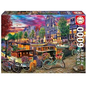 Educa Puzzle 6000 Piezas para Adultos 6000 Ciclismo en Ámsterdam. Incluye Servicio de Monedas perdidas. Tamaño: 156 x 107 cm. A Partir de 14 Años (20330) Educa Puzzle 6000 Piezas para Adultos 6000 Ciclismo en Ámsterdam. Incluye Servicio de Monedas perdidas. Tamaño: 156 x 107 cm. A Partir de 14 Años (20330)