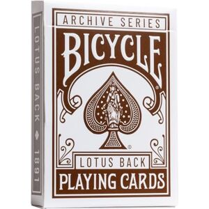 Bicycle Archive Series Lotus Back 1891 Juego de cartas, índice estándar de tamaño de póquer Bicycle Archive Series Lotus Back 1891 Juego de cartas, índice estándar de tamaño de póquer