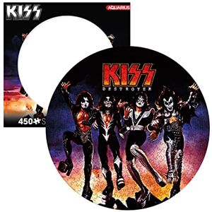 AQUARIUS Kiss Rompecabezas de Disco de Destructor (Rompecabezas de 450 Piezas) Producto Oficial de Kiss y coleccionables, sin deslumbramiento, Ajuste de precisión, 12 x 12 Pulgadas AQUARIUS Kiss Rompecabezas de Disco de Destructor (Rompecabezas de 450 Piezas) Producto Oficial de Kiss y coleccionables, sin deslumbramiento, Ajuste de precisión, 12 x 12 Pulgadas