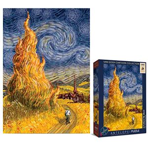 ANTELOPE Rompecabezas de 1000 piezas para adultos, rompecabezas Van Gogh por Artist Alireza Karimi Moghaddam, papel, otoño en los Arles, 29.5 x 20.5 pulgadas ANTELOPE Rompecabezas de 1000 piezas para adultos, rompecabezas Van Gogh por Artist Alireza Karimi Moghaddam, papel, otoño en los Arles, 29.5 x 20.5 pulgadas