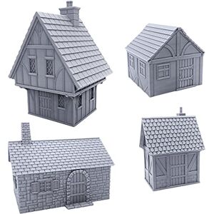 EnderToys Cottage DND Terrain Scenery para Mesa de 28 mm Miniaturas Wargame EnderToys Cottage DND Terrain Scenery para Mesa de 28 mm Miniaturas Wargame