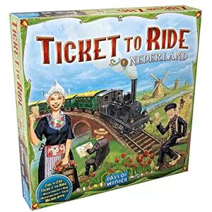 Asmodee Juego de mesa Ticket to Ride Nederland EXPANSION Juego de estrategia de construcción de rutas de tren Divertido juego familiar para niños y adultos A partir de 8 años 2 a 5 jugadores Tiempo de juego promedio de 30 a 60 minutos Hecho po Asmodee Juego de mesa Ticket to Ride Nederland EXPANSION Juego de estrategia de construcción de rutas de tren Divertido juego familiar para niños y adultos A partir de 8 años 2 a 5 jugadores Tiempo de juego promedio de 30 a 60 minutos Hecho po