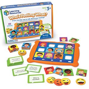 Learning Resources Who's Feeling What?, Juegos de Aprendizaje Social y Emocional, Juegos de Comunicación para Niños, Juguetes Emocionales, Juguetes Sentimientos Niños, 60 Piezas, Mayores de 3 Learning Resources Who's Feeling What?, Juegos de Aprendizaje Social y Emocional, Juegos de Comunicación para Niños, Juguetes Emocionales, Juguetes Sentimientos Niños, 60 Piezas, Mayores de 3