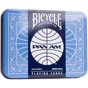 Bicycle Juego de 2 Cartas para Bicicleta Am Air con Lata de Viaje, Cubiertas de tamaño de póquer Premium para Juegos de Cartas, diseño clásico Pan Am Bicycle Juego de 2 Cartas para Bicicleta Am Air con Lata de Viaje, Cubiertas de tamaño de póquer Premium para Juegos de Cartas, diseño clásico Pan Am