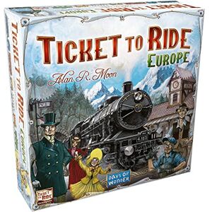 Asmodee Days of Wonder Ticket to Ride Europe Juego de Mesa de Estrategia sobre ferrocarriles (en inglés) Asmodee Days of Wonder Ticket to Ride Europe Juego de Mesa de Estrategia sobre ferrocarriles (en inglés)