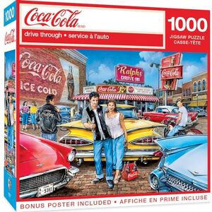 MasterPieces Rompecabezas de 1000 Piezas para Adultos y familias Coca-Cola Drive Through 19.2 x 26.8 Pulgadas MasterPieces Rompecabezas de 1000 Piezas para Adultos y familias Coca-Cola Drive Through 19.2 x 26.8 Pulgadas