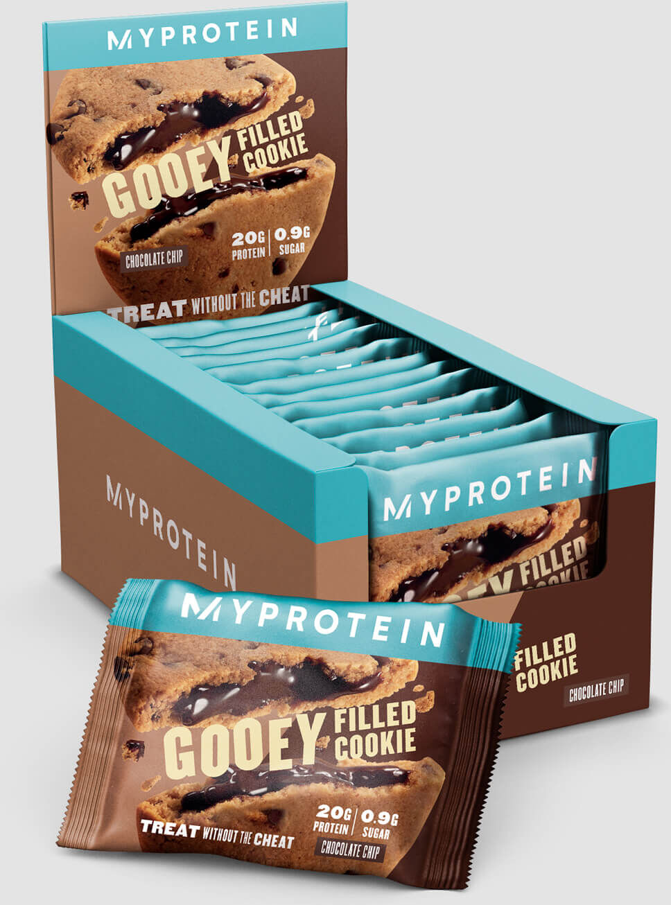 Myprotein Filled Protein Cookie - 12 x 75g - Chocolate Chip