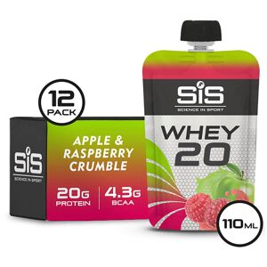 Science in Sport Whey20 Protein Supplement 110g Sachet Pack of 12 - Apple And Rasberrry Crumble