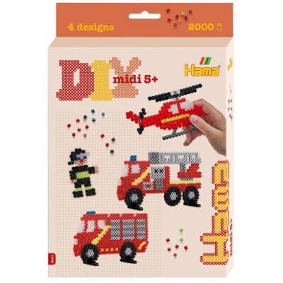 Hama Starterset Brandweer 2000 kralen Hama Starterset Brandweer 2000 kralen