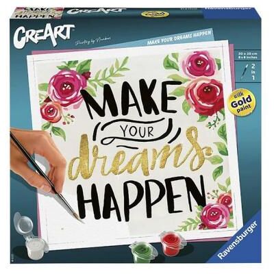 Ravensburger Schilderen op nummer Creart Vierkant Dreams Happen Ravensburger Schilderen op nummer Creart Vierkant Dreams Happen