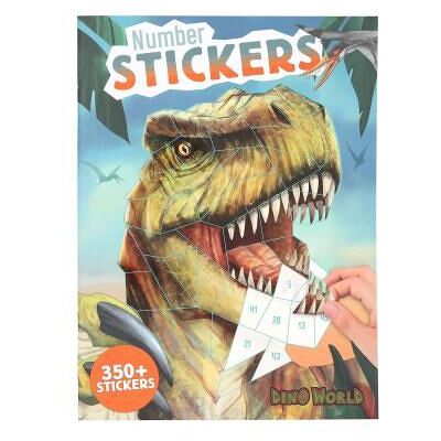 Dino World nummer stickers Dino World nummer stickers