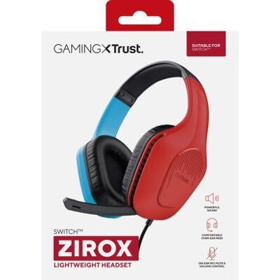 Switch Trust GXT416S Zirox Headset Rood/Blauw Switch Trust GXT416S Zirox Headset Rood/Blauw