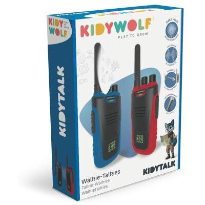 Kidywolf Kidytalk Walkie Talkie blauw/rood Kidywolf Kidytalk Walkie Talkie blauw/rood