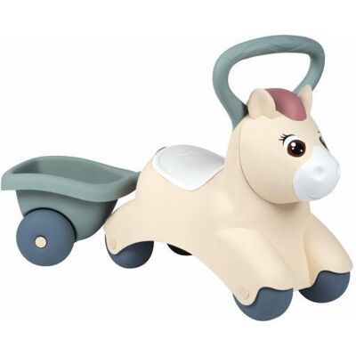 Little Smoby Baby Pony loopauto met aanhanger Little Smoby Baby Pony loopauto met aanhanger