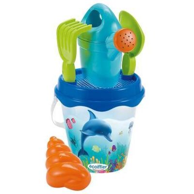 Ecoiffier Emmer, Ecoifier met dolfijndecor 17cm, Ecoiffier Emmer, Ecoifier met dolfijndecor 17cm,