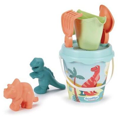 Ecoiffier 9-delige gevulde emmer dino Ecoiffier 9-delige gevulde emmer dino