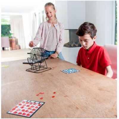 Metalen bingomolen 13,5cm met scorebord Metalen bingomolen 13,5cm met scorebord
