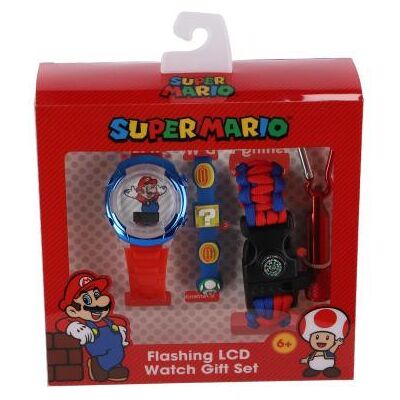 Super Mario Bros Horloge cadeauset Super Mario Super Mario Bros Horloge cadeauset Super Mario